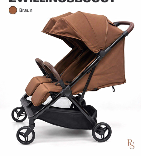 Zwillingsbuggy braun - zwillingsbuggy,